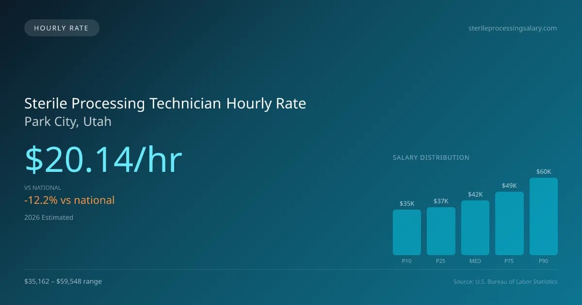 Sterile Processing Technician Hourly Rate in Park City, UT — 2026 est., based on 2025 BLS